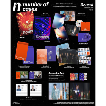 NOUERA - 2ND MINI ALBUM [N: NUMBER OF CASES] (2 VERSIONS) - LightUpK