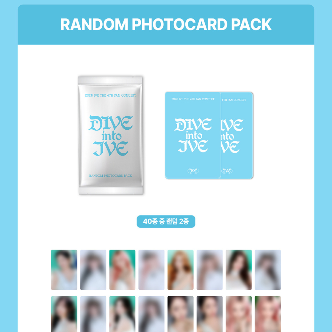 (PRE-ORDER) IVE - 01 RANDOM PHOTOCARD PACK / 2026 IVE THE 4TH FAN CONCERT [DIVE into IVE] OFFICIAL MD - LightUpK