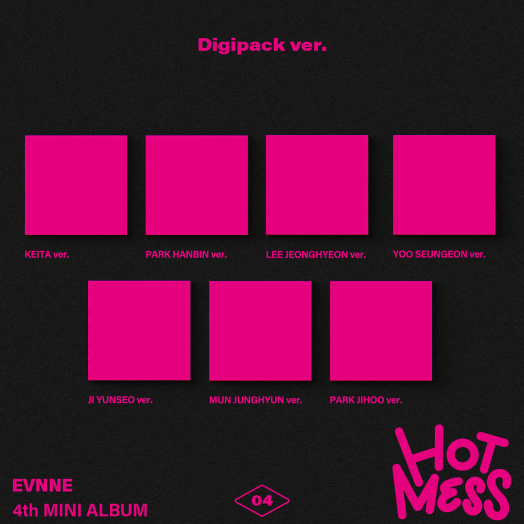 (PRE-ORDER) EVNNE - 4TH MINI ALBUM [HOT MESS] (DIGIPACK VER.) (7 VERSIONS) RANDOM