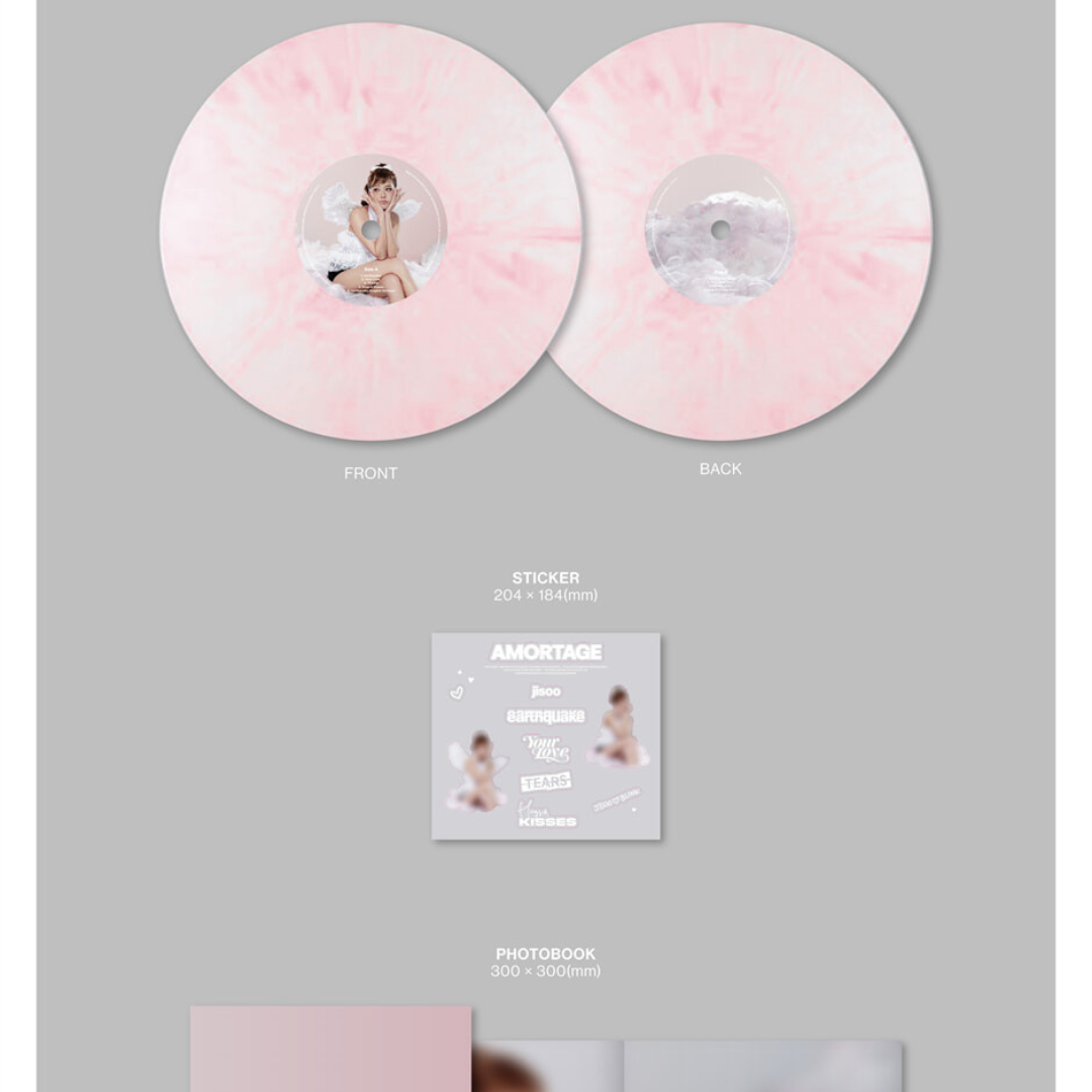 (PRE-ORDER) JISOO - MINI ALBUM [AMORTAGE] VINYL (2 VERSIONS) - LightUpK