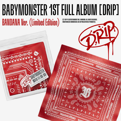 (PRÉCOMMANDE) BABYMONSTER - 1ER ALBUM COMPLET [DRIP] VERSION BANDANA. (ÉDITION LIMITÉE)