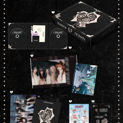 (PRE-ORDER) HEART OF WOMAN - THE 1ST ALBUM [HEART BYTE : LEGACY] GOLDEN ERA VER. - LightUpK