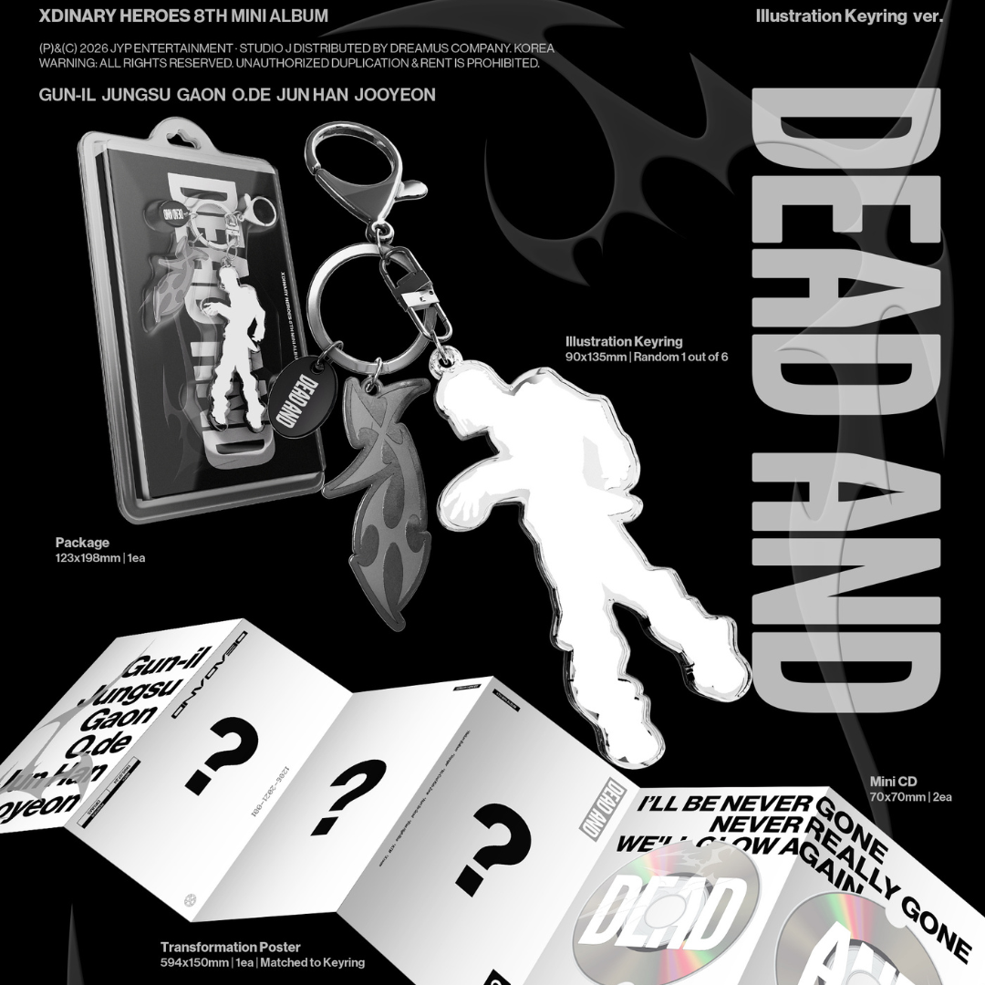 (PRE-ORDER) XDINARY HEROES - 8TH MINI ALBUM [DEAD AND] ILLUSTRATION KEYRING VER. - LightUpK