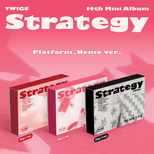 (PRÉCOMMANDE) TWICE - 14ÈME MINI ALBUM [STRATÉGIE] (PLATFORM_NEMO VER) (3 VERSIONS) ALÉATOIRE