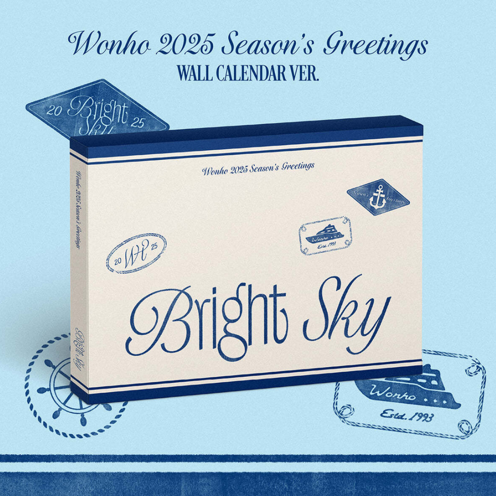 (PRE-ORDER) WONHO - 2025 SEASON'S GREETINGS [BRIGHT SKY] WALL CALENDAR VER.