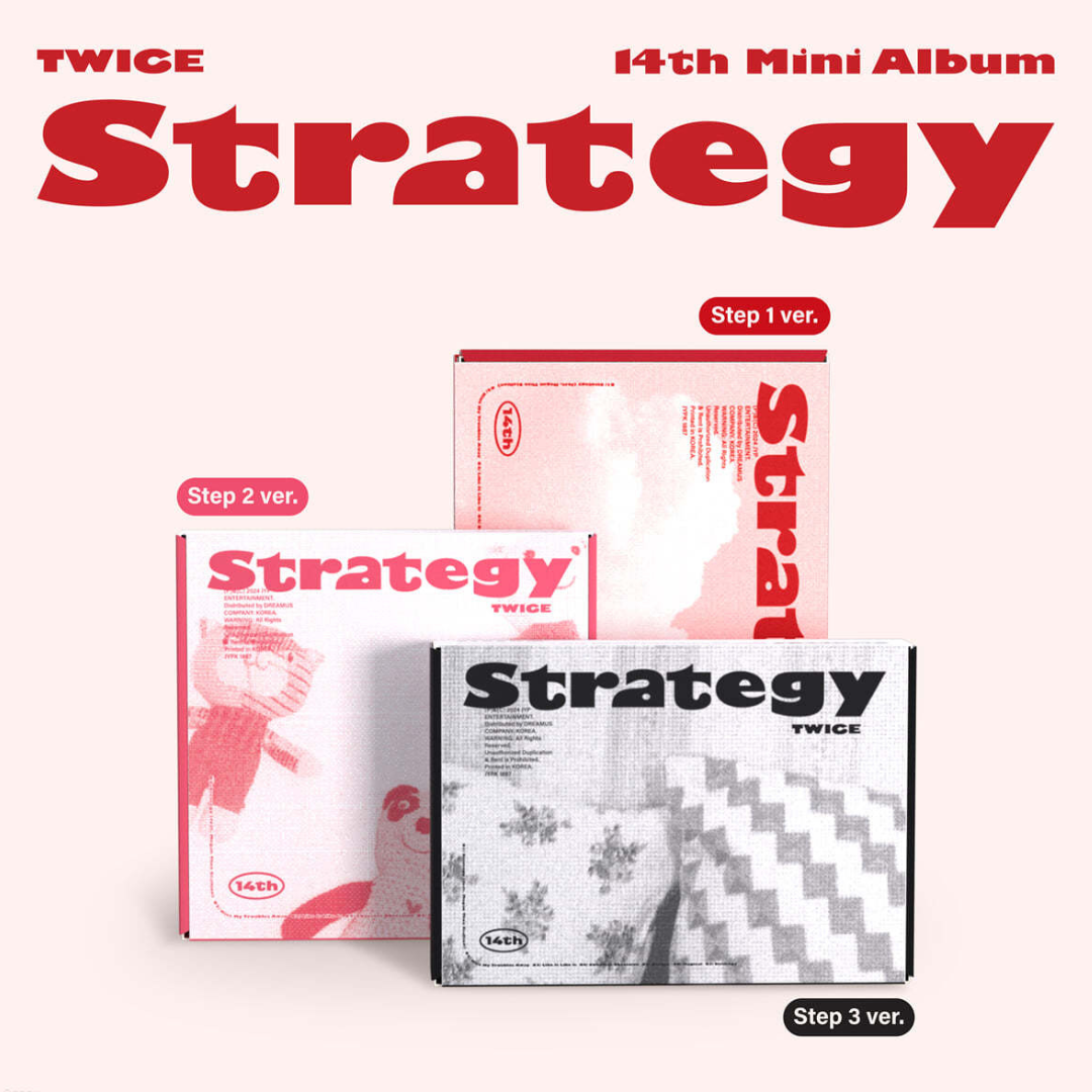 TWICE - 14TH MINI ALBUM [STRATEGY] (3 VERSIONS)