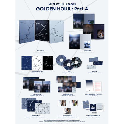 ATEEZ - GOLDEN HOUR : PART.4 (3 VERSIONS) – LightUpK ATEEZ - GOLDEN HOUR : PART.4 (3 VERSIONS) – LightUpK