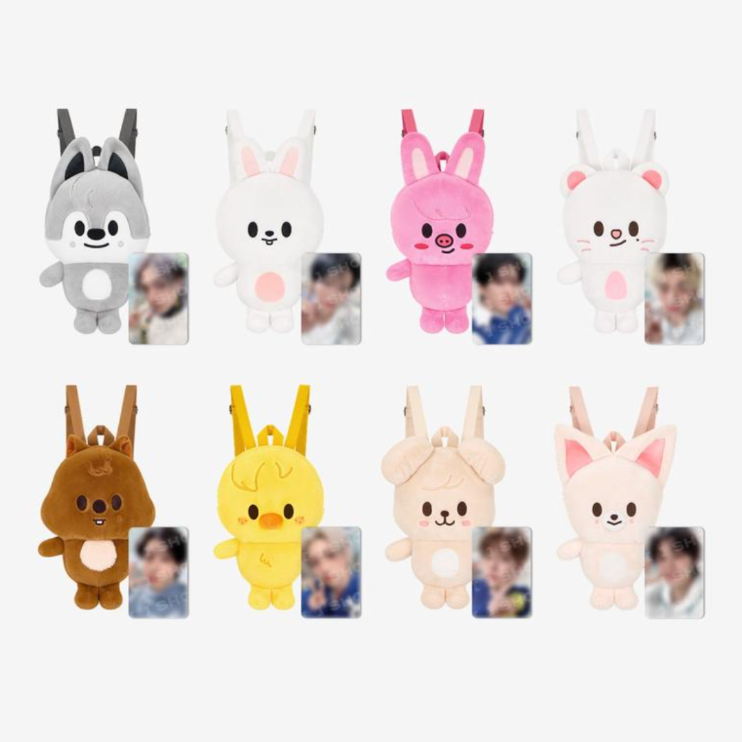 (PRE-ORDER) STRAY KIDS - SKZOO PLUSH BACKPACK - STAY IN OUR LITTLE HOUSE (8 VERSIONS) - LightUpK