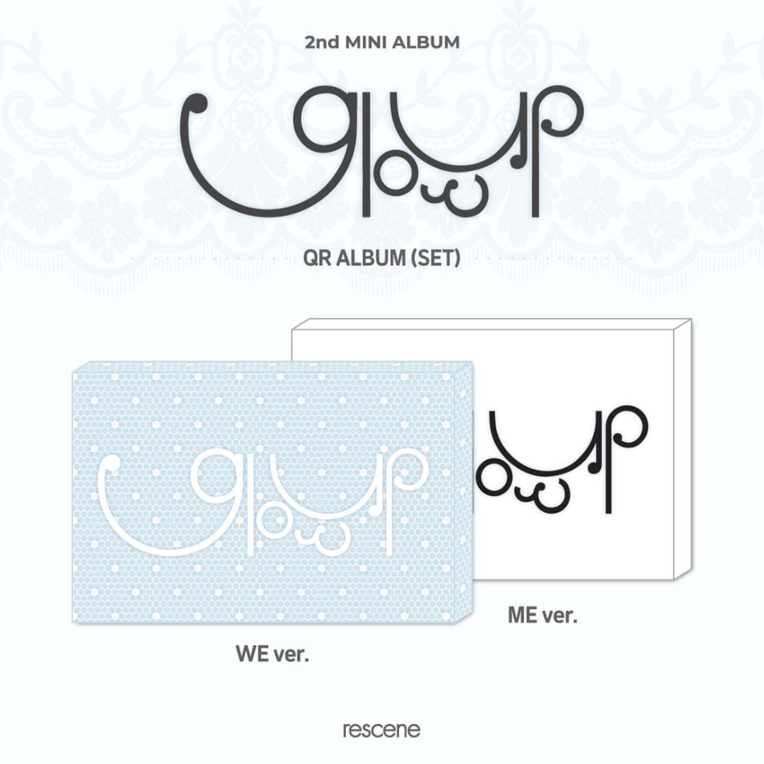 RESCENE - 2ND MINI ALBUM [GLOW UP] (QR VER.) (2 VERSIONS) - LightUpK