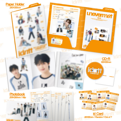 IDNTT - MINI ALBUM [UNEVERMET] (2 VERSIONS) - LightUpK