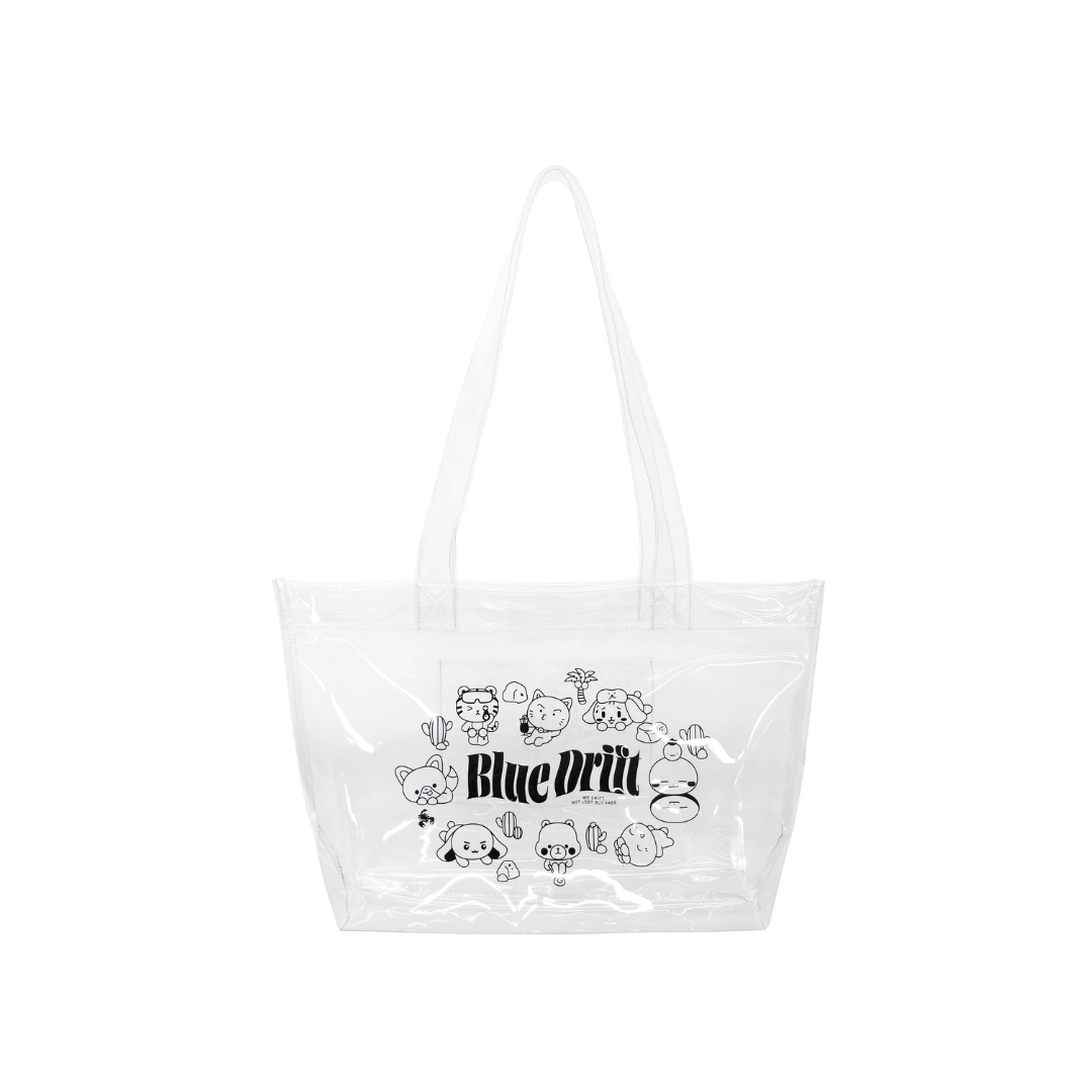 (PRE-ORDER) ATEEZ 8TH ANNIVERSARY EXHIBITION : BLUE DRIFT OFFICIAL MD - CLEAR SHOPPER BAG