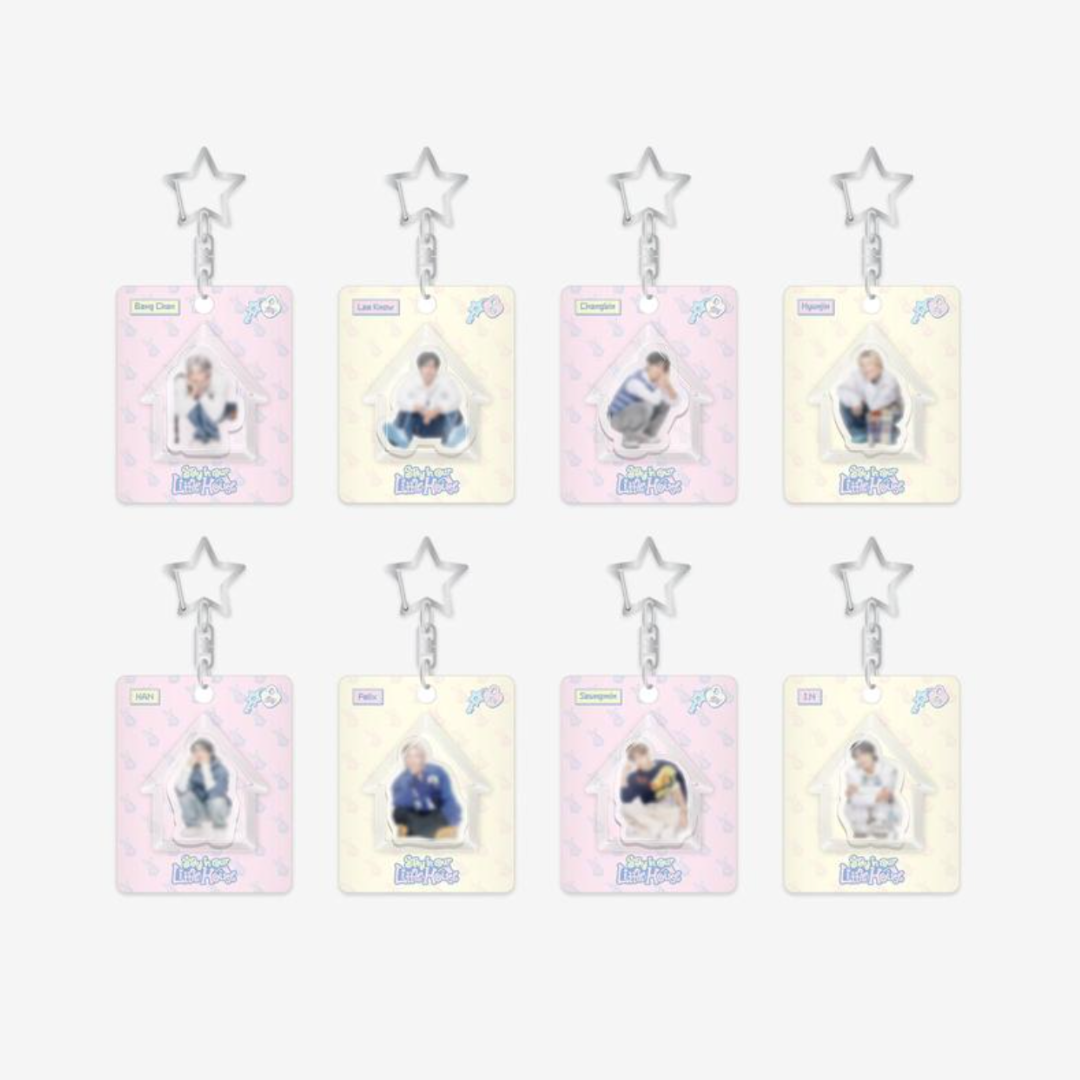 (PRE-ORDER) STRAY KIDS - MINI BLOCK KEYRING - STAY IN OUR LITTLE HOUSE (8 VERSIONS) - LightUpK