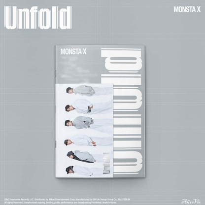 (PRE-ORDER) MONSTA X - AMERICAN STUDIO ALBUM [UNFOLD] (4 VERSIONS) RANDOM - LightUpK