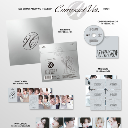 (PRE-ORDER) TWS - NO TRAGEDY (COMPACT VER.) (3 VERSIONS) RANDOM - LightUpK