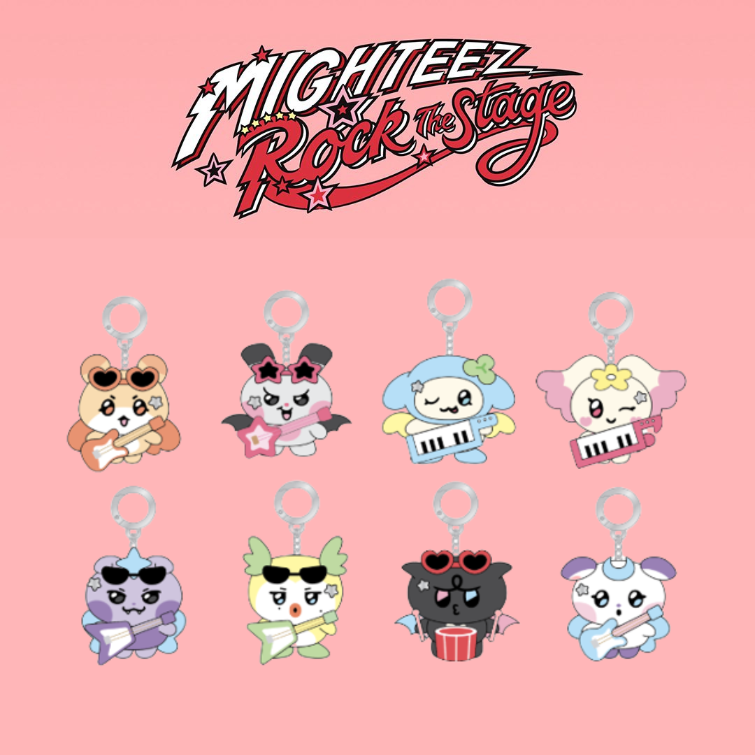 (PRE-ORDER) ATEEZ - MIGHTEEZ - [ROCK THE STAGE] ROCKSTAR PLUSH KEYRING (8 VERSIONS)