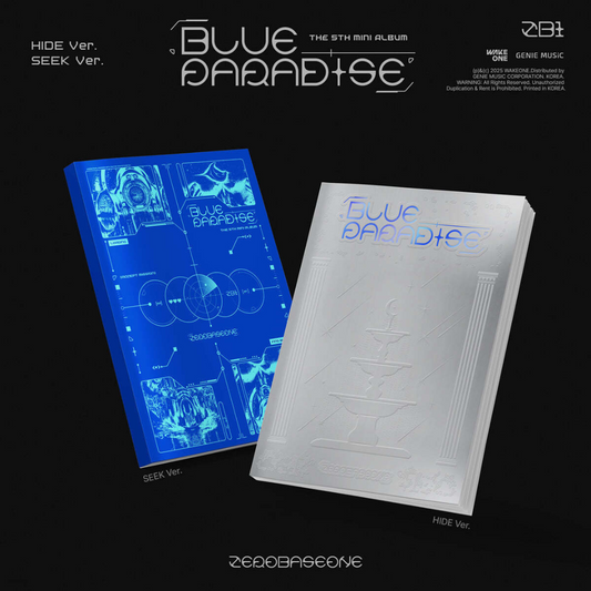 [MAKESTAR LUCKY DRAW] [ONLINE ONLY] ZEROBASEONE - 5TH MINI ALBUM [BLUE PARADISE] (2 VERSIONS) - LightUpK