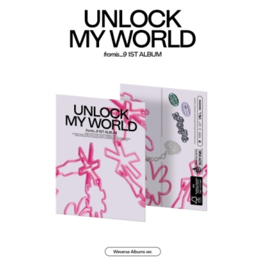FROMIS_9 - UNLOCK MY WORLD (1ST ALBUM) [WEVERSE ALBUMS VER.] (9 VERSIONS) (RANDOM) - LightUpK