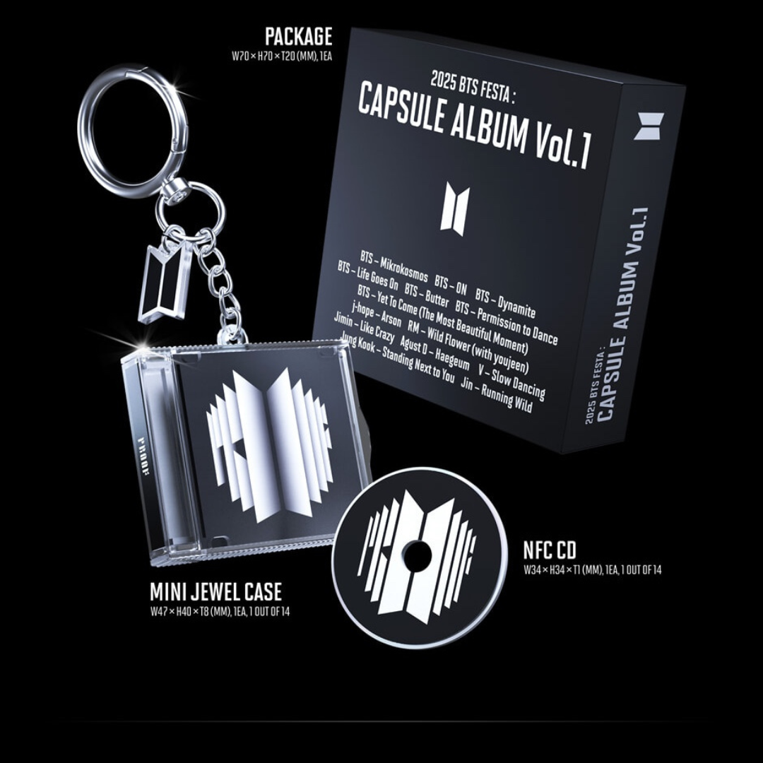 BTS - 2025 BTS FESTA : CAPSULE ALBUM VOL.1) (14 VERSIONS) RANDOM - LightUpK