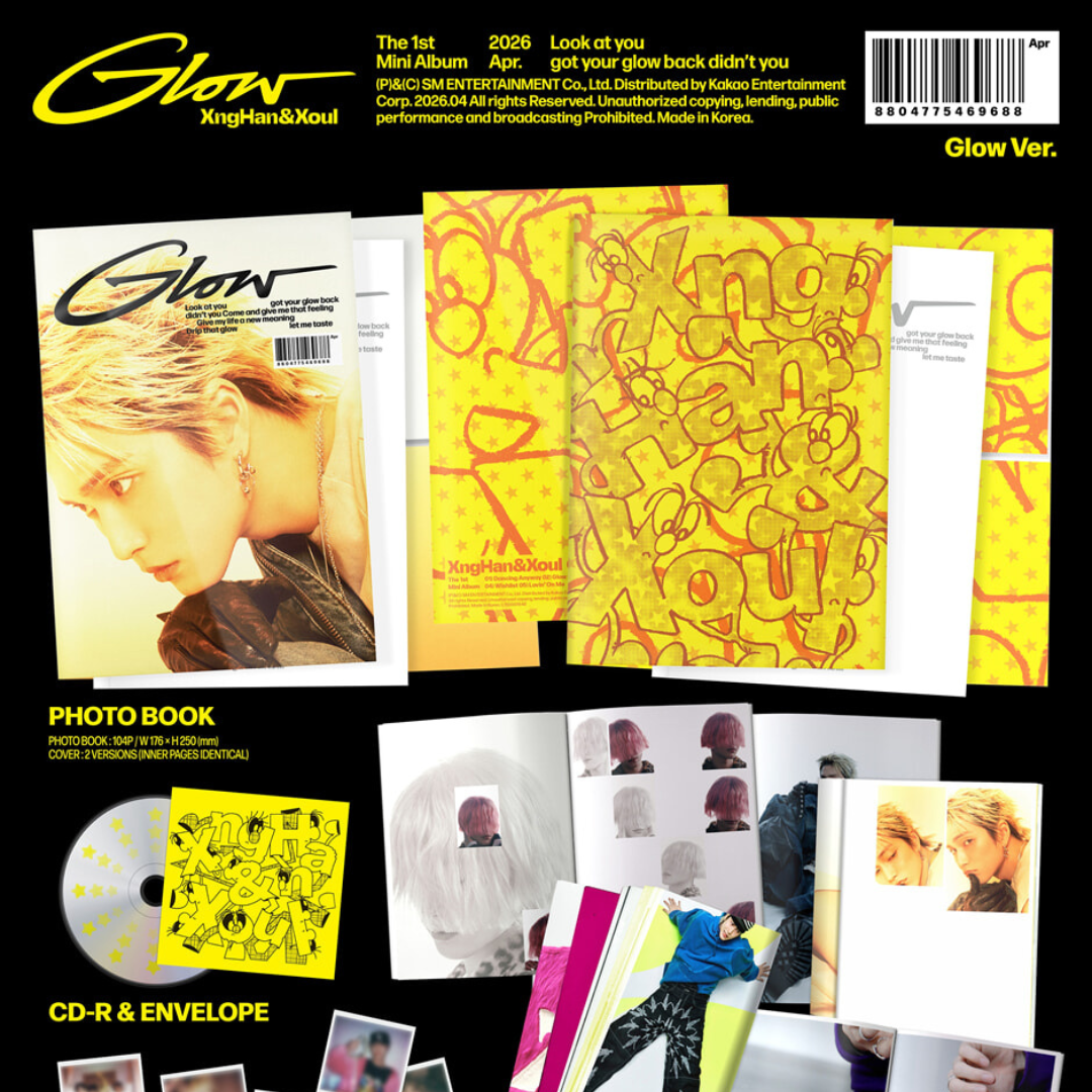 (PRE-ORDER) XNGHAN&XOUL - 1ST MINI ALBUM [GLOW] (2 VERSIONS) RANDOM - LightUpK