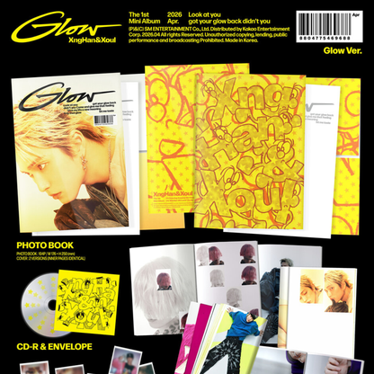 (PRE-ORDER) XNGHAN&XOUL - 1ST MINI ALBUM [GLOW] (2 VERSIONS) RANDOM - LightUpK