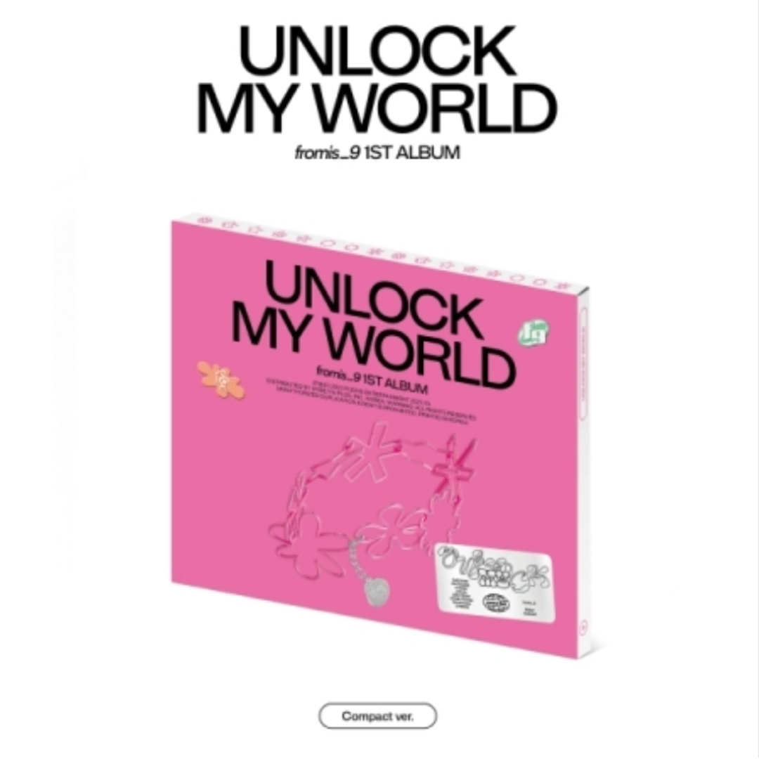 FROMIS_9 - UNLOCK MY WORLD (1ST ALBUM) [COMPACT VER.] (9 VERSIONS) (RANDOM) - LightUpK