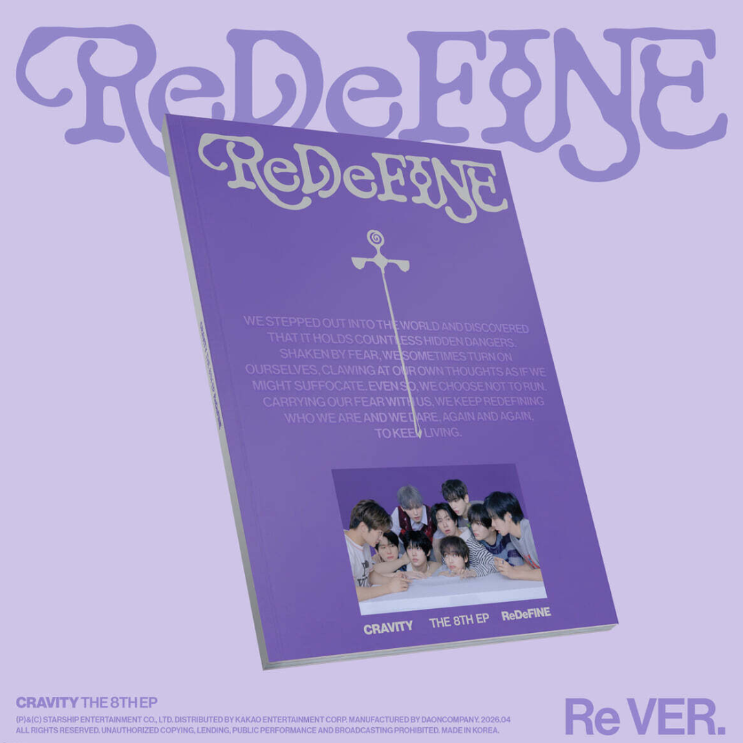(PRE-ORDER) CRAVITY - 8TH MINI ALBUM [REDEFINE] (RE VER.) - LightUpK