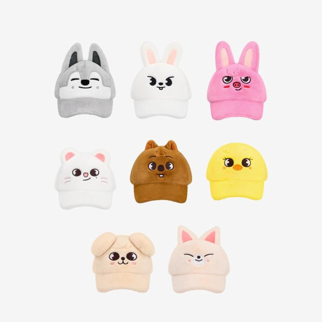(PRE-ORDER) STRAY KIDS - SKZOO PLUSH CAP - STAY IN OUR LITTLE HOUSE (8 VERSIONS) - LightUpK