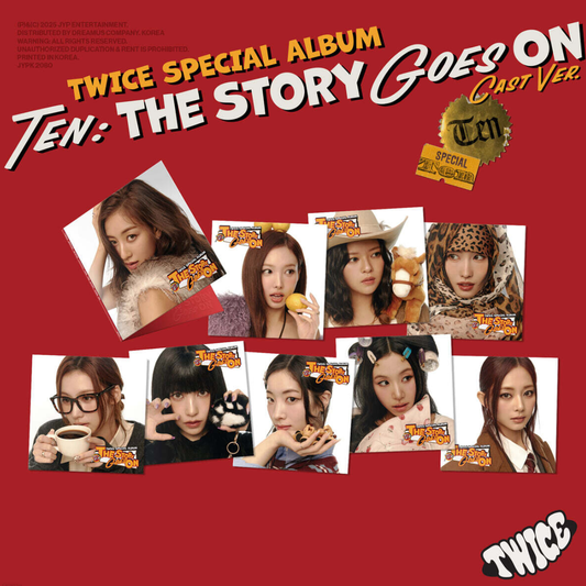 (PRE-ORDER) TWICE - TEN: THE STORY GOES ON (CAST VER.) (9 VERSIONS) RANDOM - LightUpK