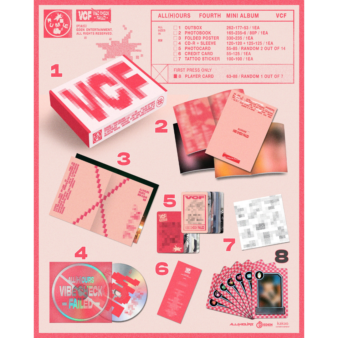 ALL(H)OURS - 4TH MINI ALBUM [VCF] (2 VERSION) - LightUpK