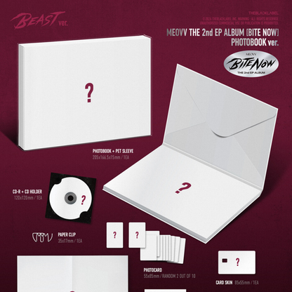 (PRE-ORDER) MEOVV - THE 2ND EP ALBUM [BITE NOW] PHOTOBOOK VER. (2 VERSIONS) RANDOM - LightUpK