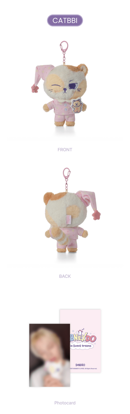 (PRE-ORDER) BOYNEXTDOOR - BBNEXDO PLUSH KEYRING - BBNEXDO IN SWEET DREAMS MD (6 VERSIONS)