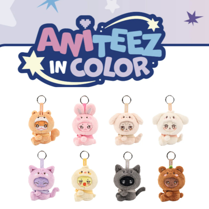 (PRE-ORDER) ATEEZ - 'ANITEEZ IN COLOR' MD - ANITEEZ X TINY PLUSH KEYRING (8 VERSIONS) - LightUpK
