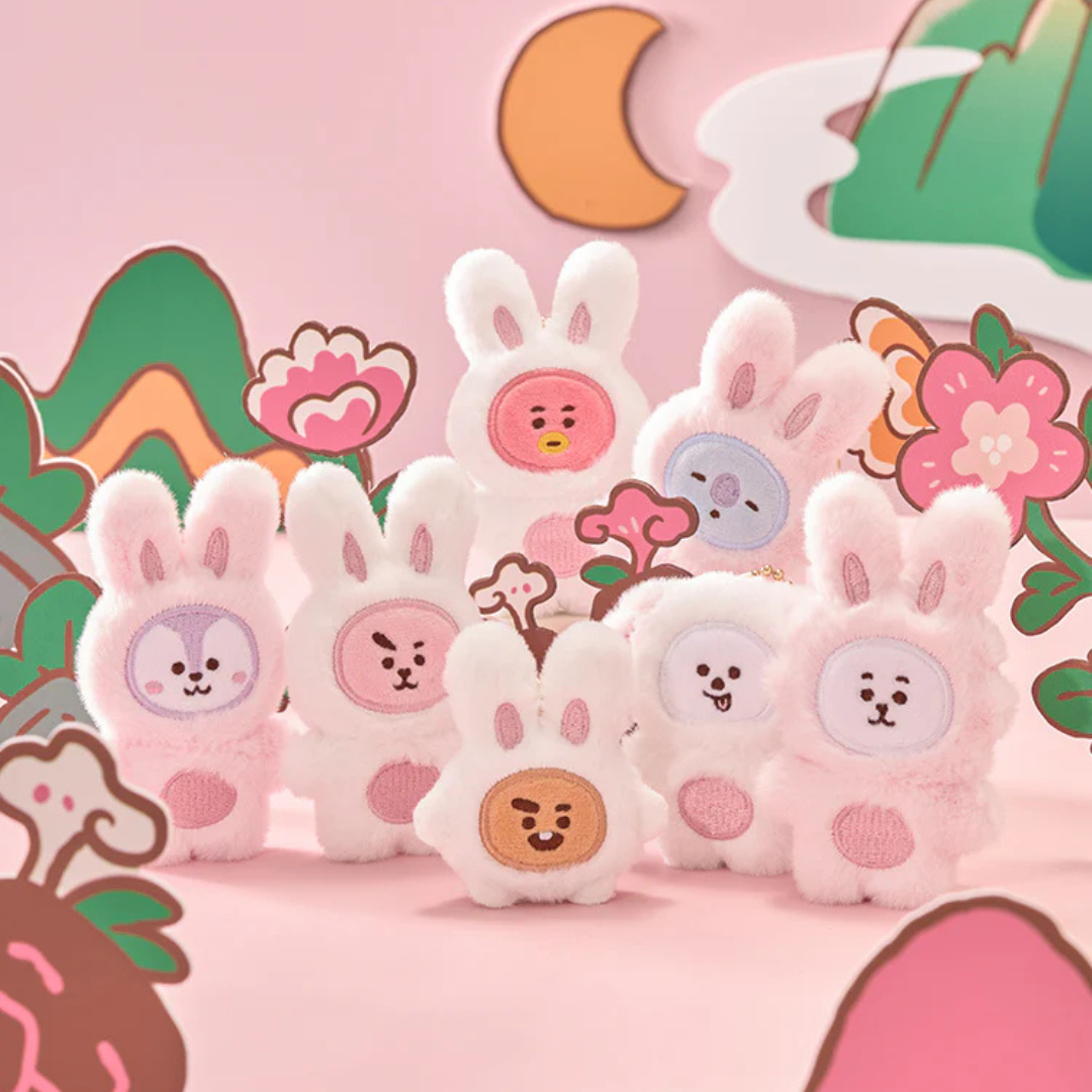 BT21 FLAT PLUSH KEYRING K-TOKKI (7 VERSIONS) (Copy) - LightUpK