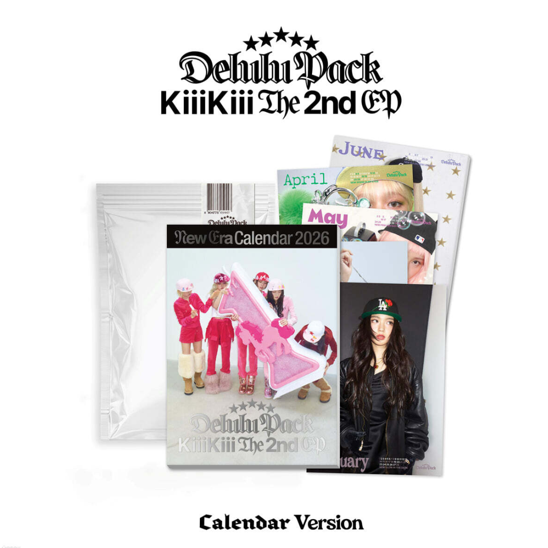 (PRE-ORDER) KIIIKIII - THE 2ND EP [DELULU PACK] CALENDAR. VERSION - LightUpK