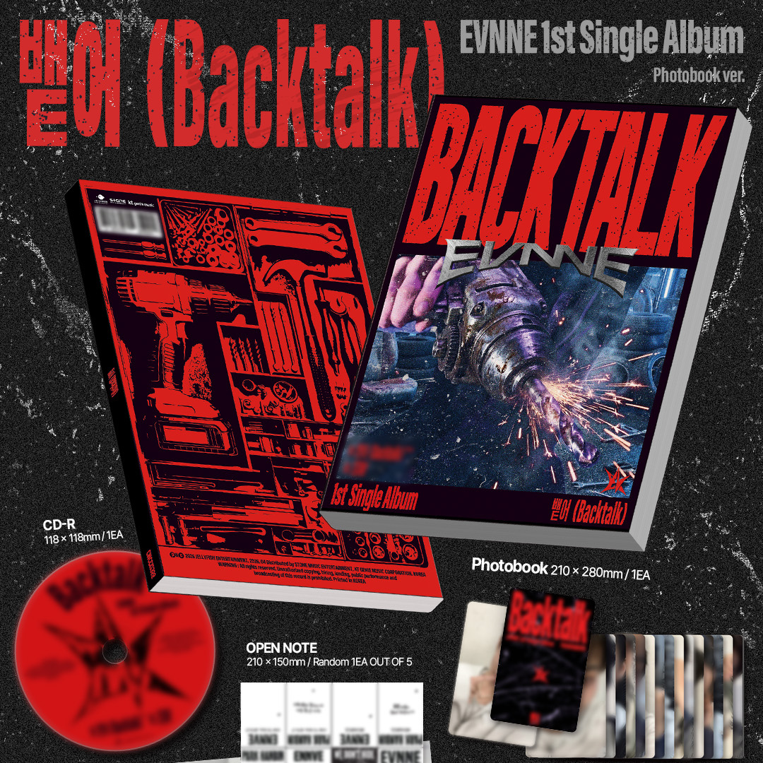 (PRE-ORDER) EVNNE - 1ST SINGLE ALBUM [BACKTALK] - LightUpK