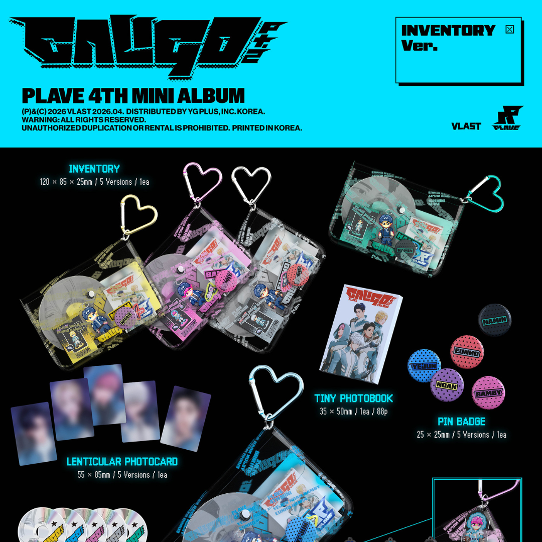 (PRE-ORDER) PLAVE - 4TH MINI ALBUM [CALIGO PT.2] INVENTORY VER. (5 VERSIONS) RANDOM - LightUpK