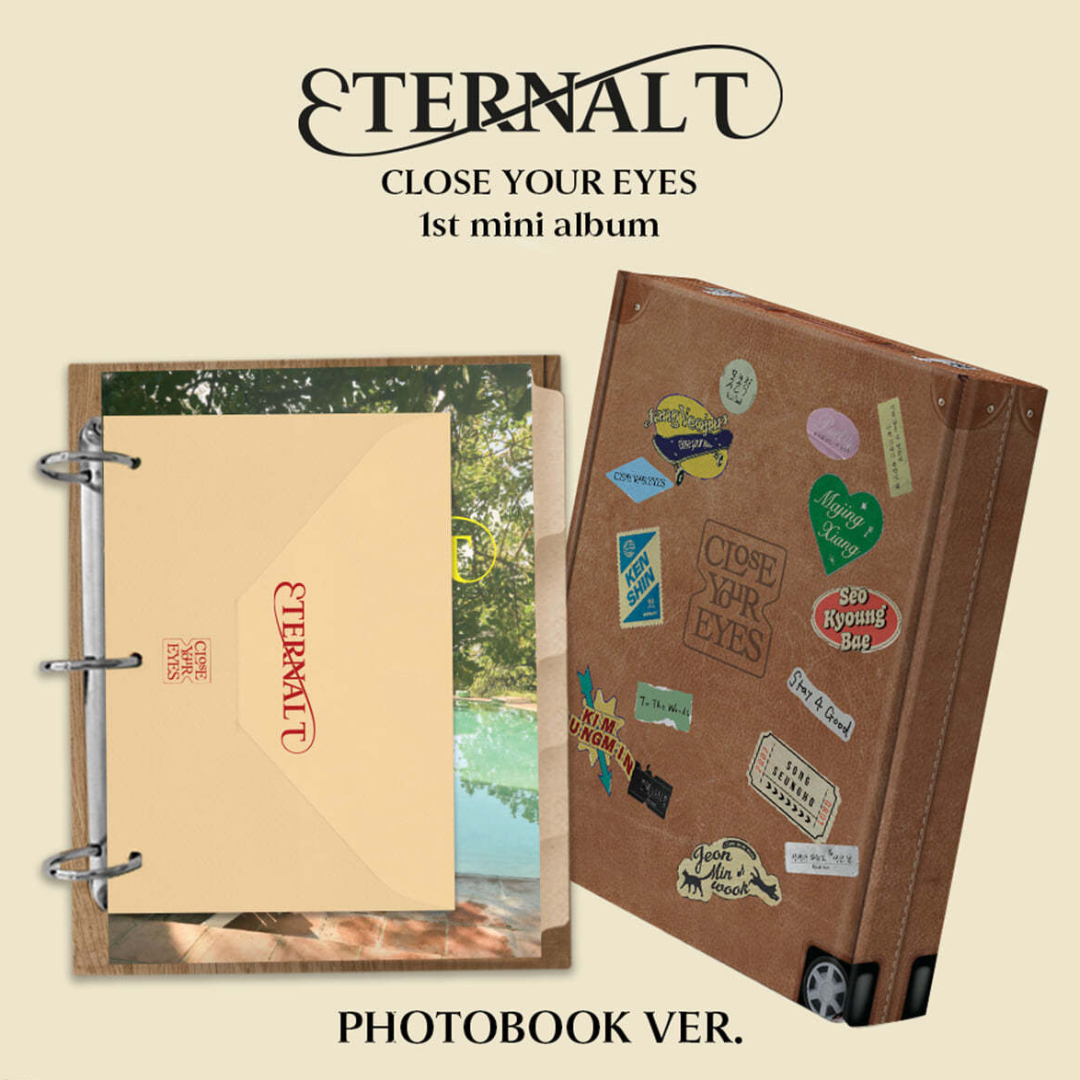 CLOSE YOUR EYES - 1ST MINI ALBUM [ETERNALT] (PHOTOBOOK VER.) - LightUpK