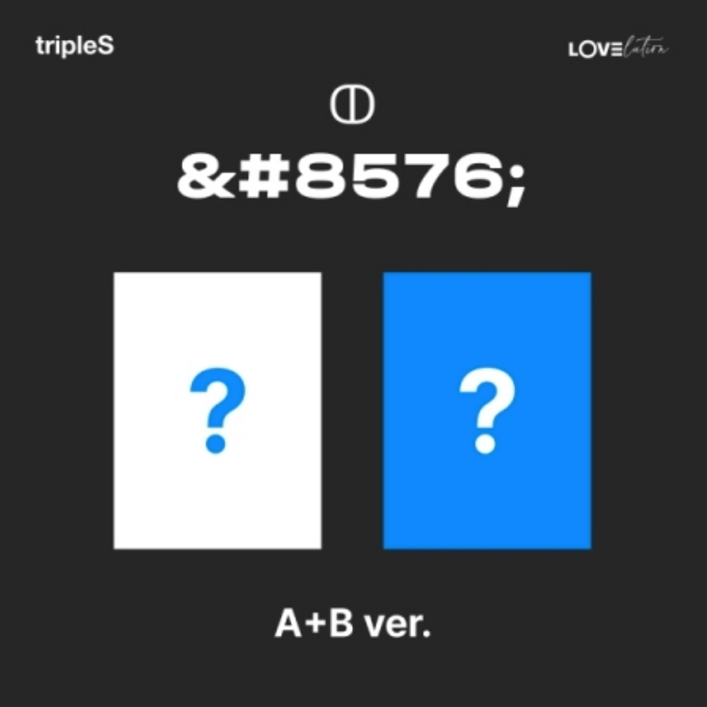 TRIPLES - MINI ALBUM [LOVELUTION] (2 VERSIONS)