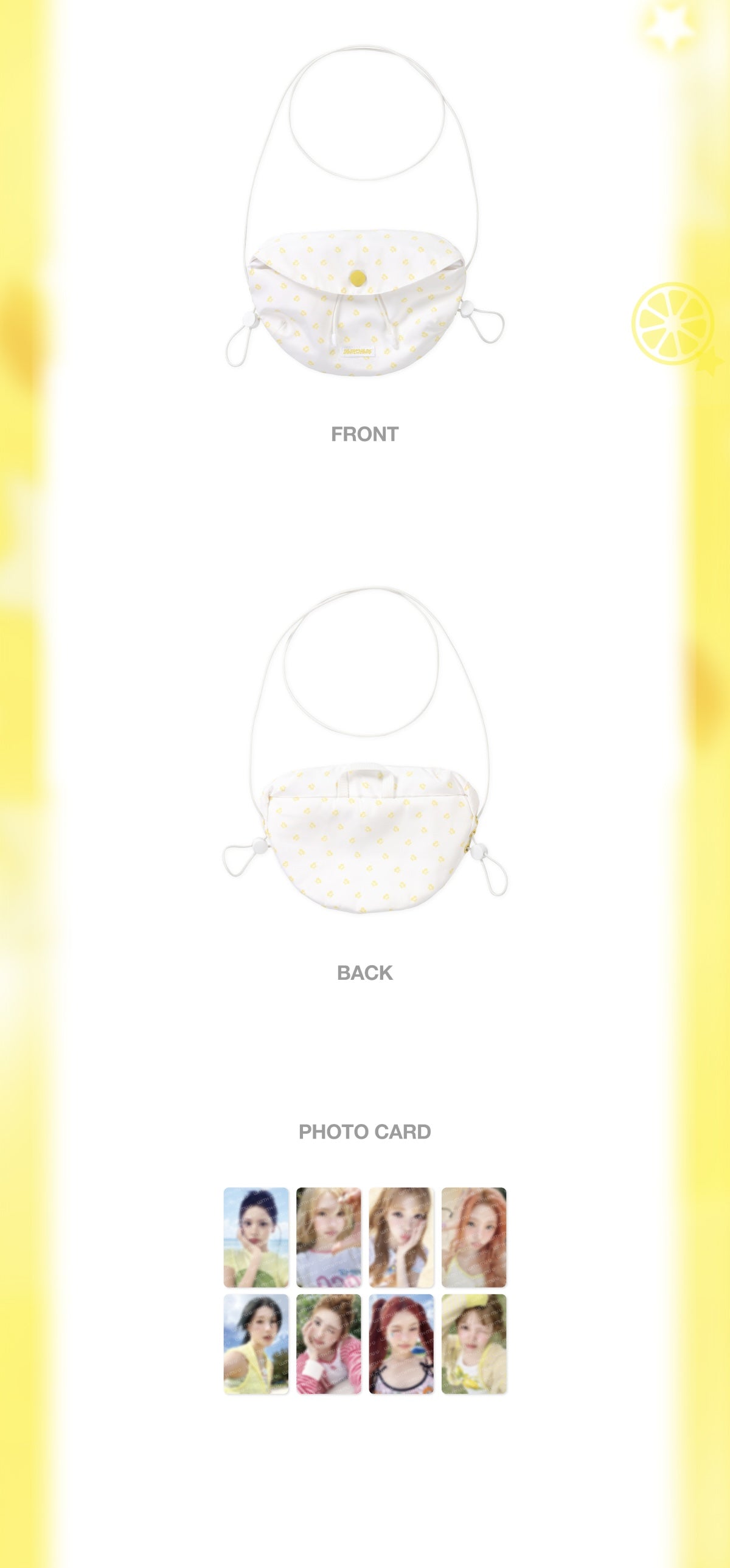 (PRE-ORDER) HEARTS2HEARTS - 20 MINI CROSS BAG SET / 2026 Hearts2Hearts 2ND MINI ALBUM POP-UP [레몬탱 (LEMON TANG)] OFFICIAL MD (8 VERSIONS)