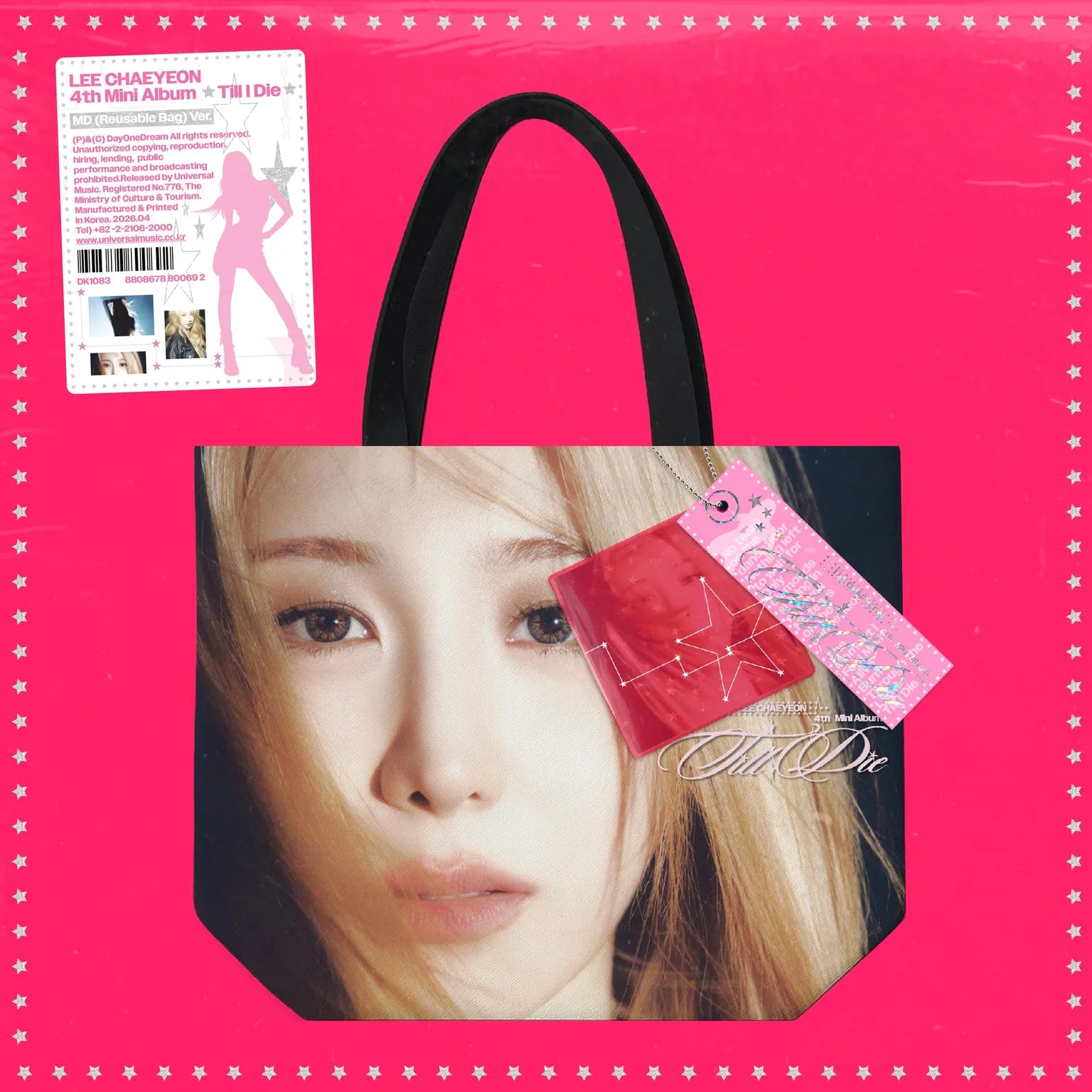 (PRE-ORDER) LEE CHAE YEON - 4TH MINI ALBUM [TILL I DIE] MD (REUSABLE BAG) VER.) - LightUpK