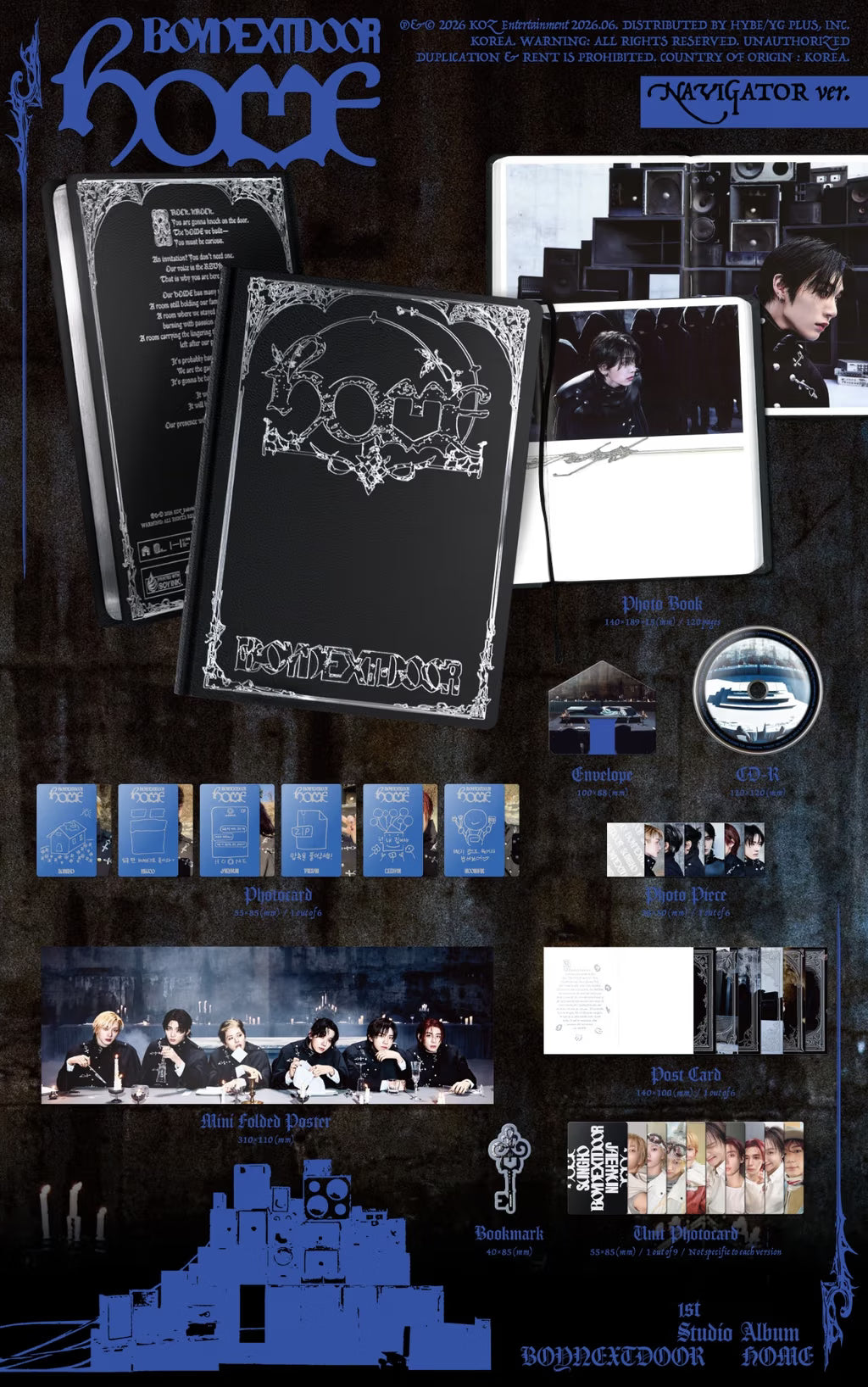 (PRE-ORDER) BOYNEXTDOOR - 1ST STUDIO ALBUM 'HOME' (3 VERSIONS) RANDOM - LightUpK