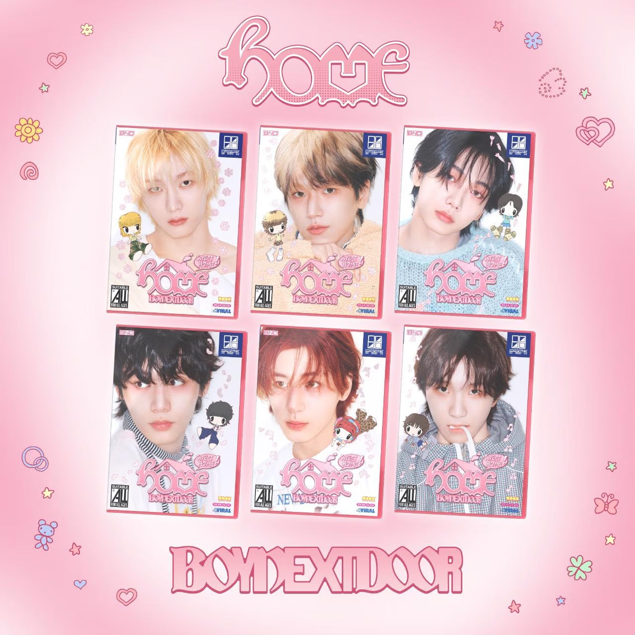 (PRE-ORDER) BOYNEXTDOOR - 1ST STUDIO ALBUM 'HOME' (SWEET HOME VER.) (6 VERSIONS) RANDOM