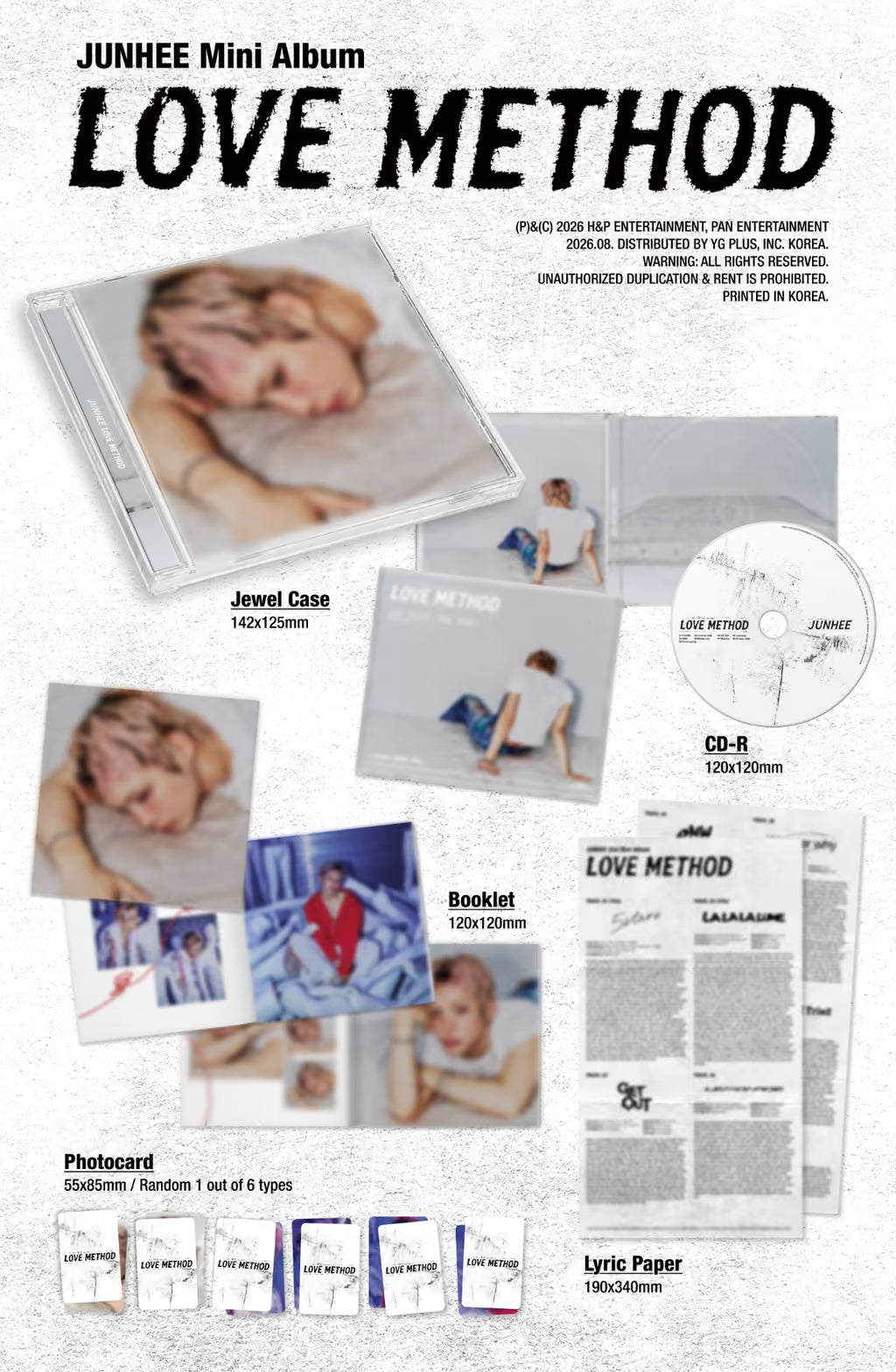 (PRE-ORDER) JUNHEE - LOVE METHOD