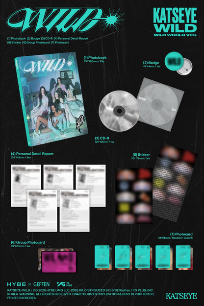 (PRE-ORDER) KATSEYE - WILD (2 VERSIONS) RANDOM