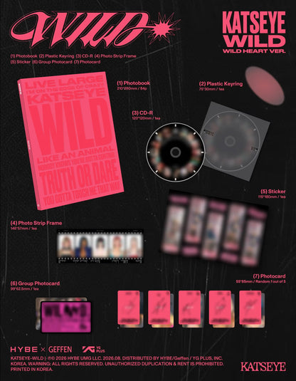 (PRE-ORDER) KATSEYE - WILD (2 VERSIONS) RANDOM