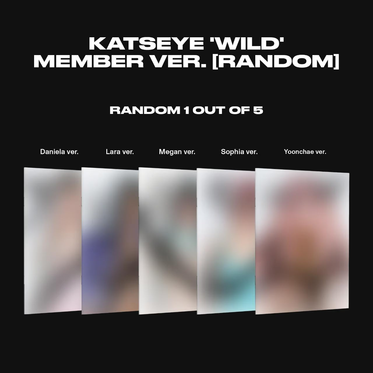(PRE-ORDER) KATSEYE - WILD (MEMBER VER.) (5 VERSIONS) RANDOM