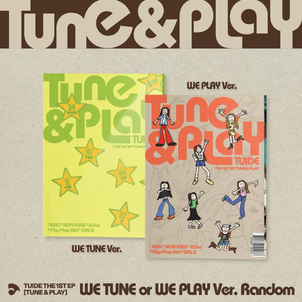 (PRE-ORDER) TUIDE - THE 1ST EP [TUNE & PLAY] (2 VERSIONS) RANDOM