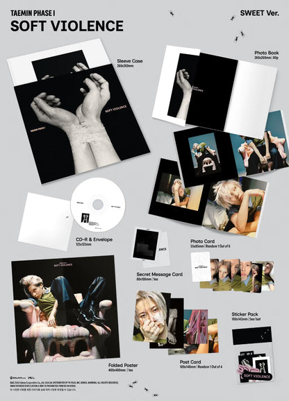 (PRE-ORDER) TAEMIN - [PHASE I : SOFT VIOLENCE] PHOTO BOOK VER. (2 VERSIONS) RANDOM