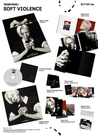 (PRE-ORDER) TAEMIN - [PHASE I : SOFT VIOLENCE] PHOTO BOOK VER. (2 VERSIONS) RANDOM