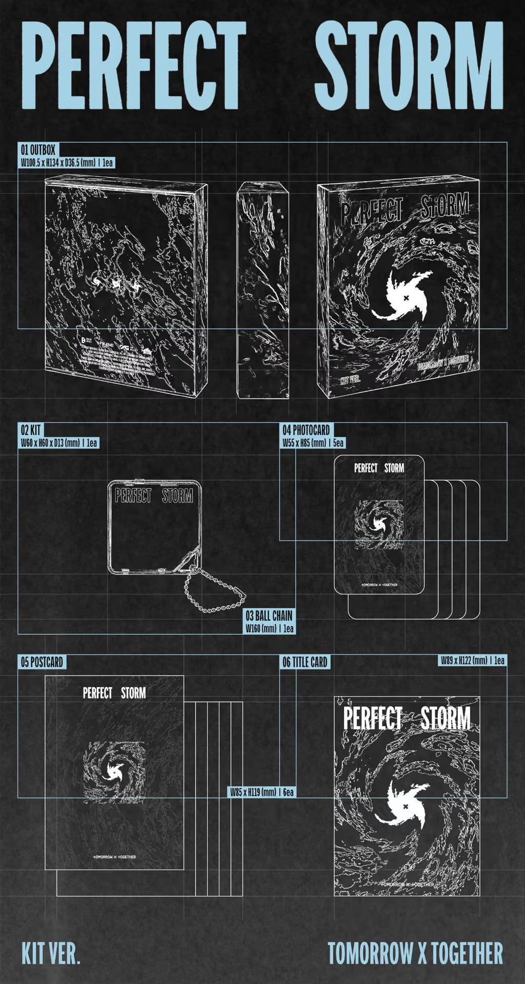 (PRE-ORDER) TOMORROW X TOGETHER (TXT) - 9TH MINI ALBUM [PERFECT STORM] (KIT VER.)